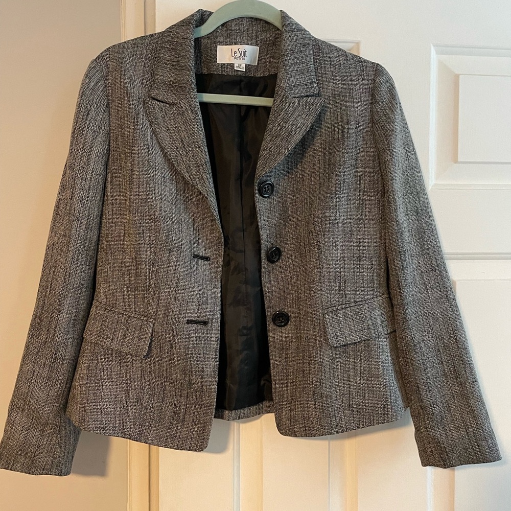 Le Suit Women's Charcoal Blazer